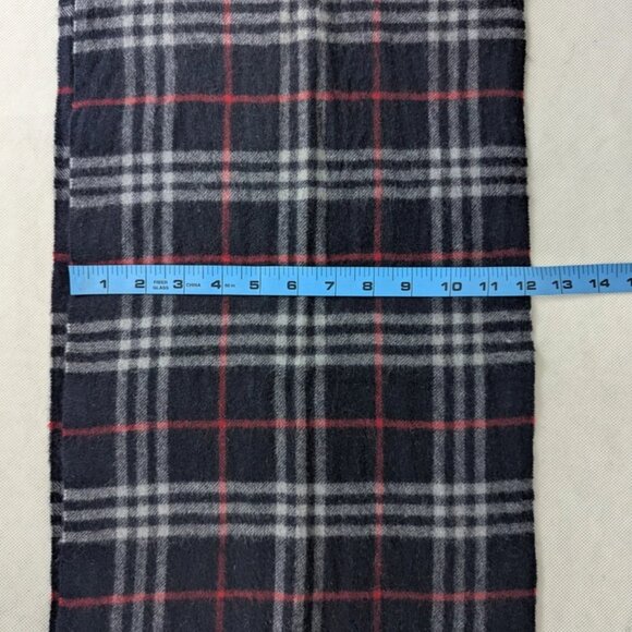 Authentic Pre-Owned Burberry Lambswool Scarf Blue – Unisex Check – Premium Wrap - Picture 7 of 7